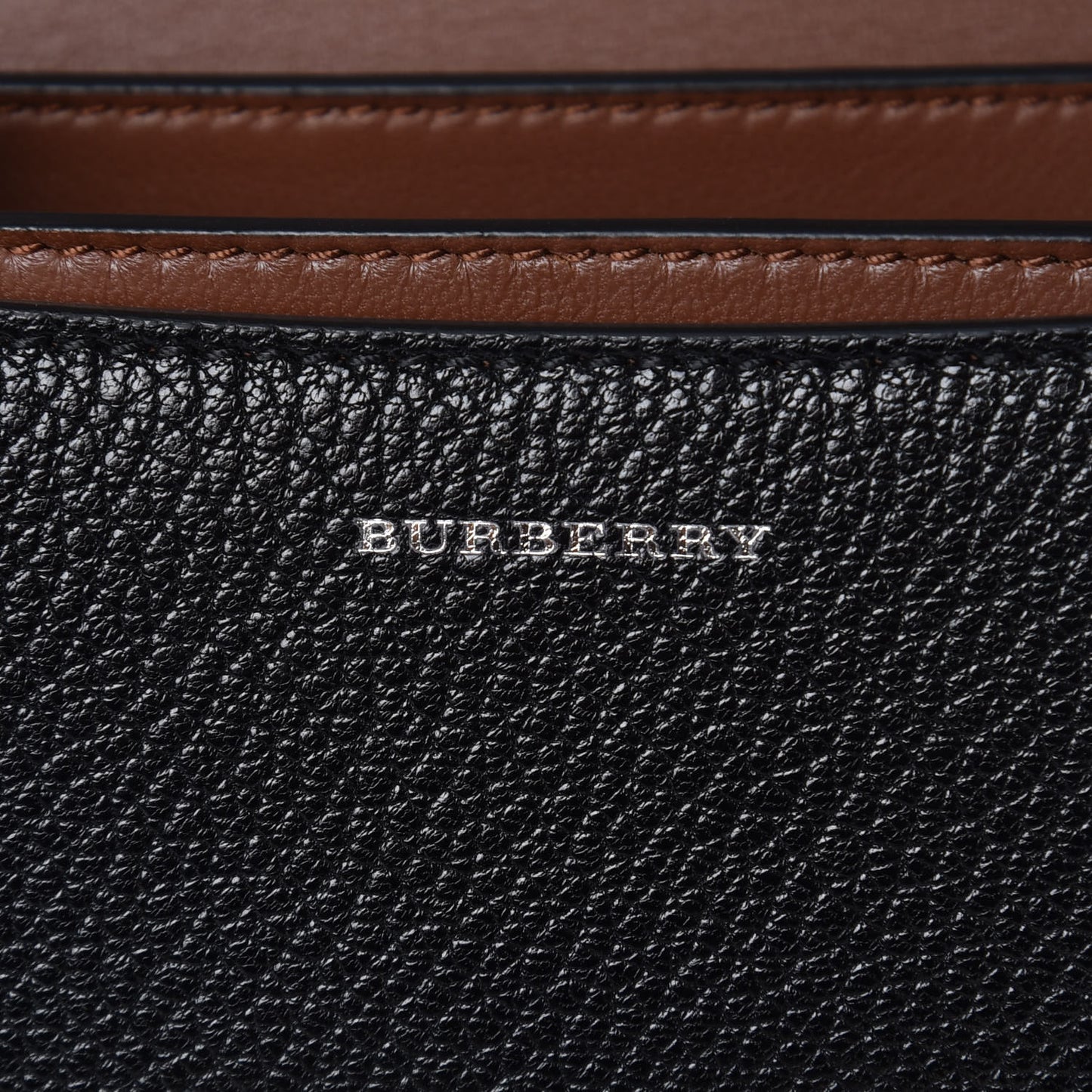 Calfskin Small D-Ring Bag Tan Black