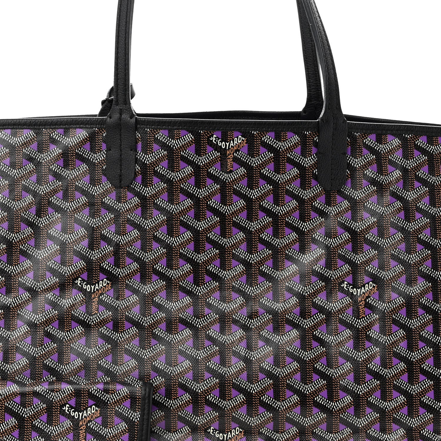 Goyard Goyardine Saint Louis Claire Voie PM Black Violet 8 of 10