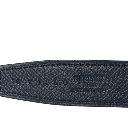Hermes Epsom Swift 24mm Mini Constance H Belt 70 28 Bleu Indigo Bleu Frida 3 of 5