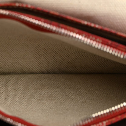 Goyard Goyardine Plumet Wallet Clutch Red 6 of 11