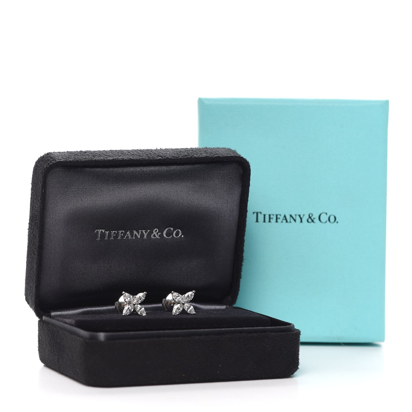 Platinum Diamond .92ct Medium Victoria Earrings