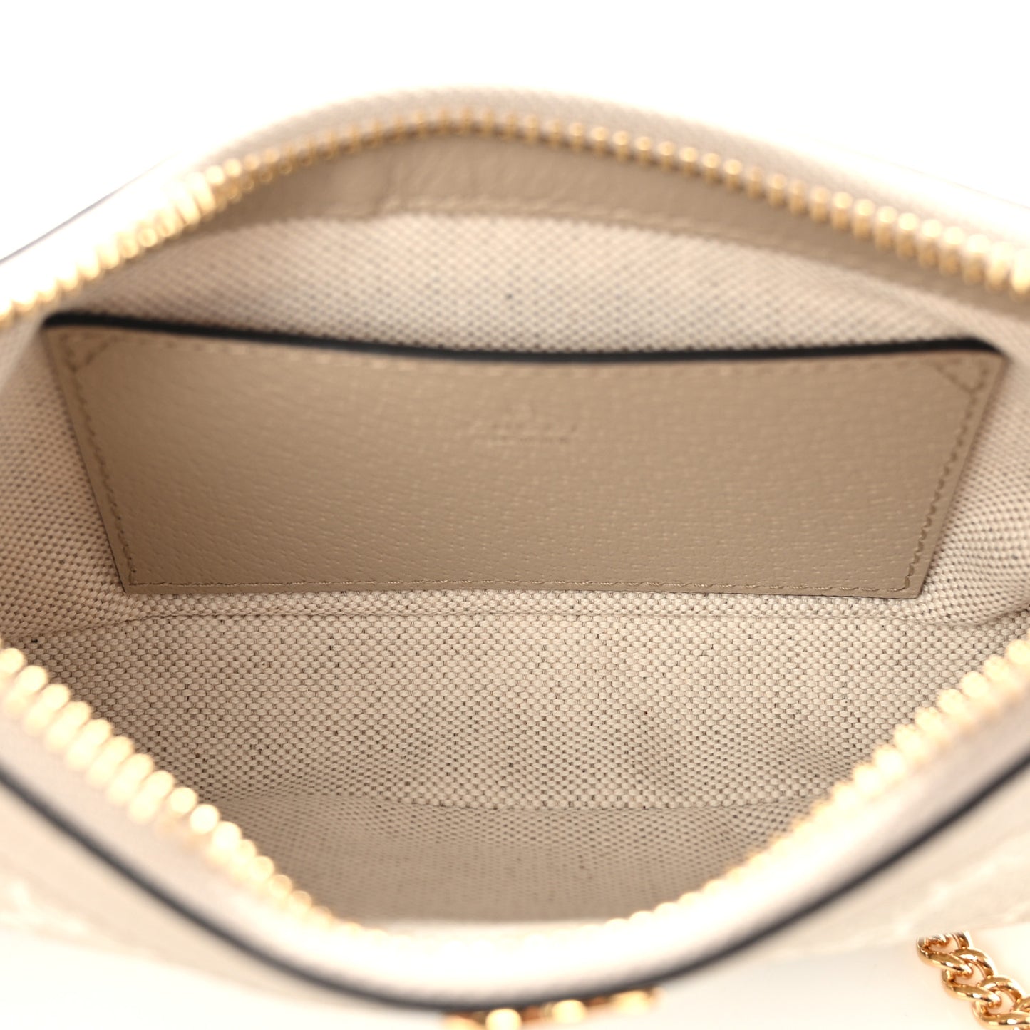 GG Supreme Monogram Textured Dollar Calfskin Web Mini Ophidia GG Handbag Beige Mystic White Oatmeal