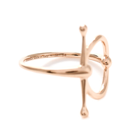 Hermes 18K Rose Gold PM Filet d'Or Ring 54 6.75 5 of 7