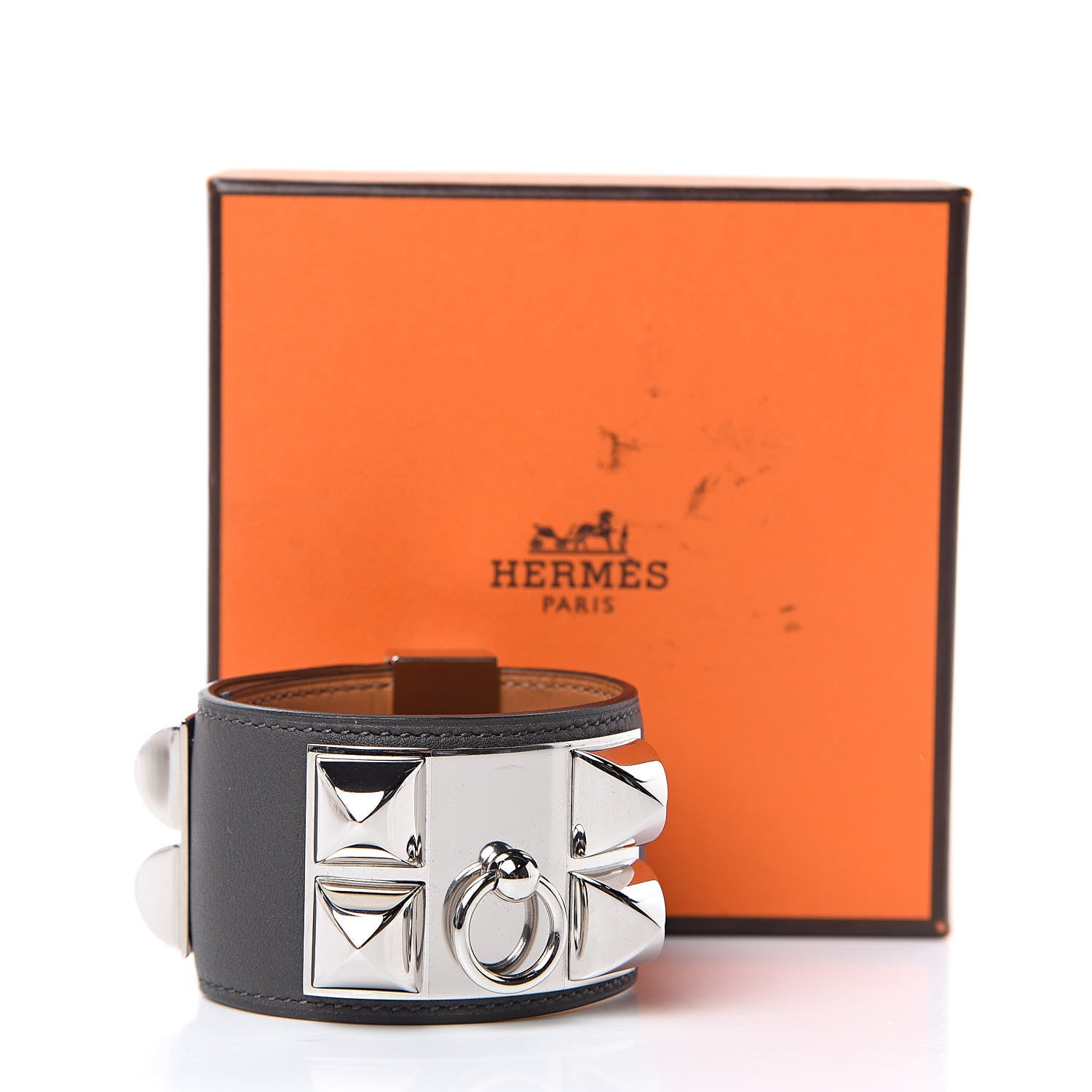 Hermes Swift Collier de Chien CDC Bracelet S Graphite 7 of 7