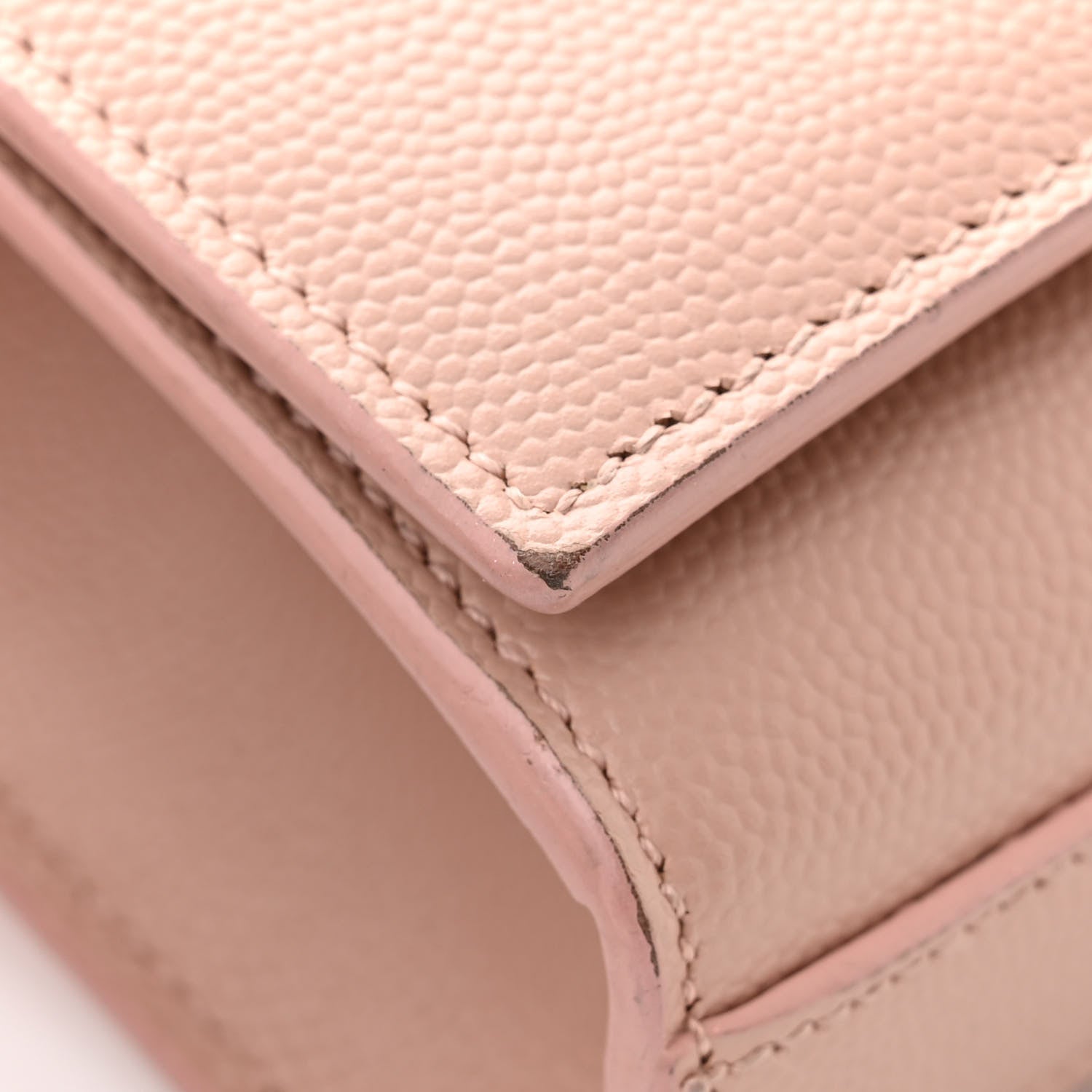 Saint Laurent Grain De Poudre Small Monogram Kate Satchel Pale Blush 10 of 12