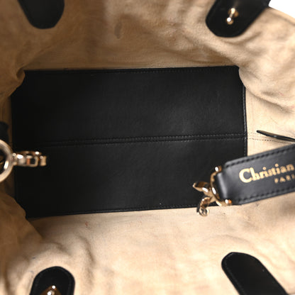 Christian Dior Calfskin Macrocannage Small Toujours Tan Black 6 of 11