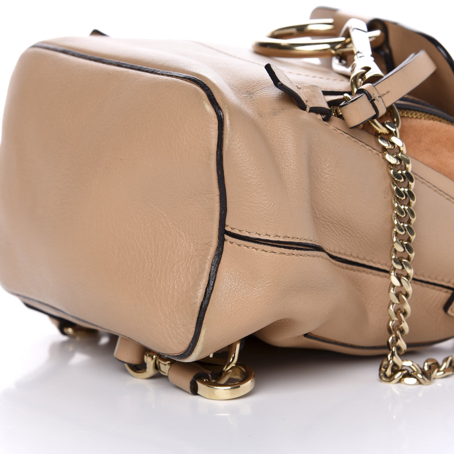 Chloe Suede Calfskin Mini Faye Backpack Blush Nude 7 of 8