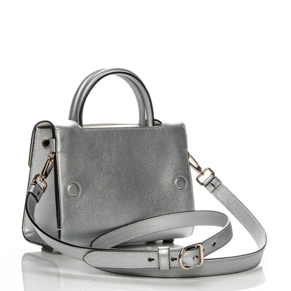Christian Dior Grained Calfskin Mini Diorever Flap Silver 3 of 6