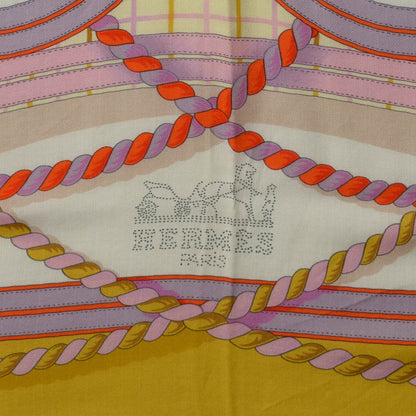 Hermes Cashmere Silk Grande Tenue Shawl 140 3 of 8