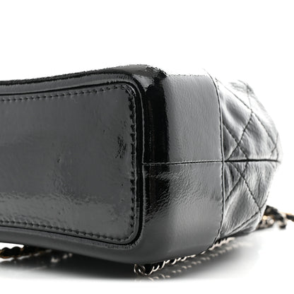 Chanel Patent Goatskin Quilted Small Gabrielle Backpack Black 10 of 13