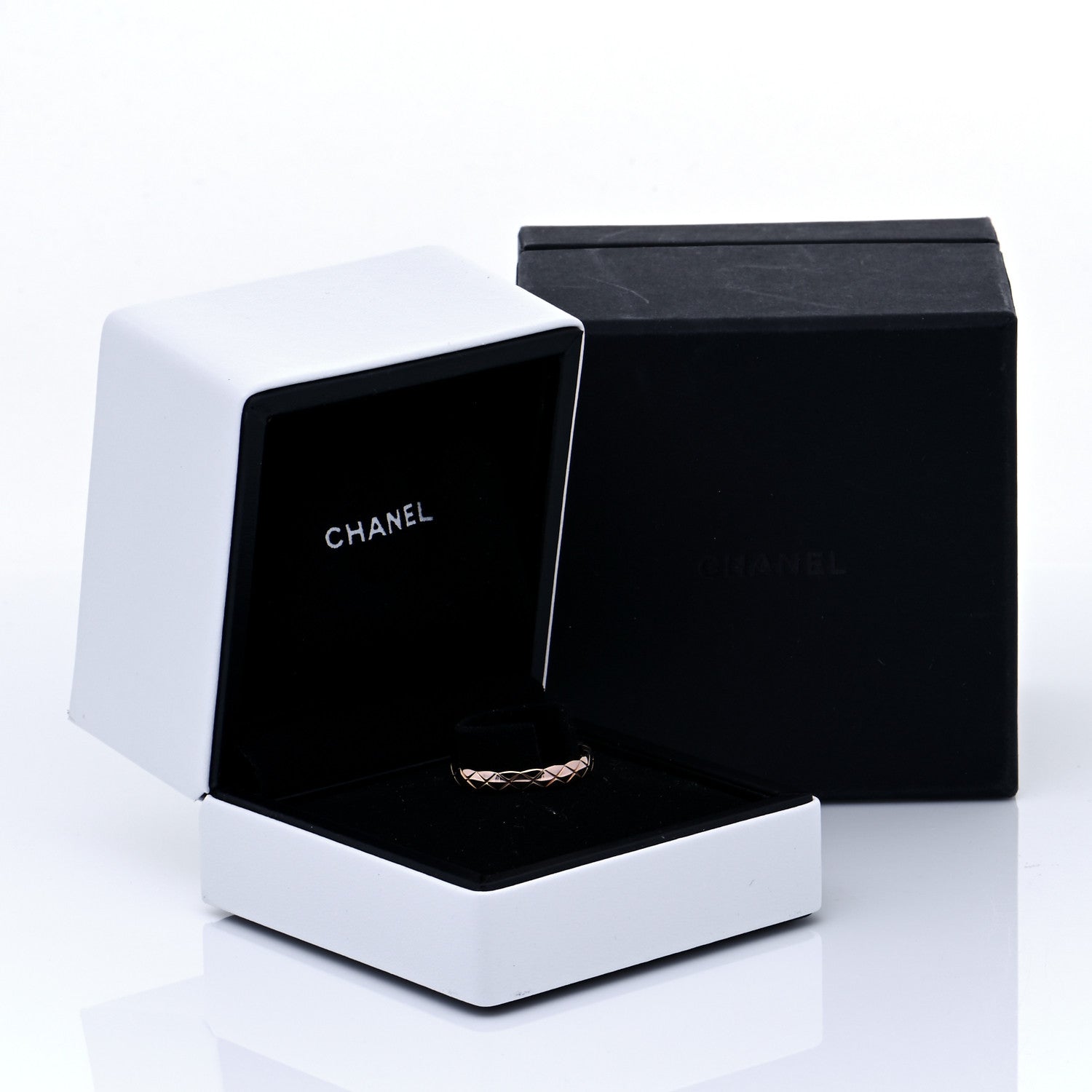 Chanel 18K Beige Gold Mini Coco Crush Ring 55 7.25 6 of 6