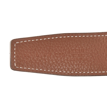 Hermes Box Togo 32mm H Belt 95 Black Gold 6 of 7
