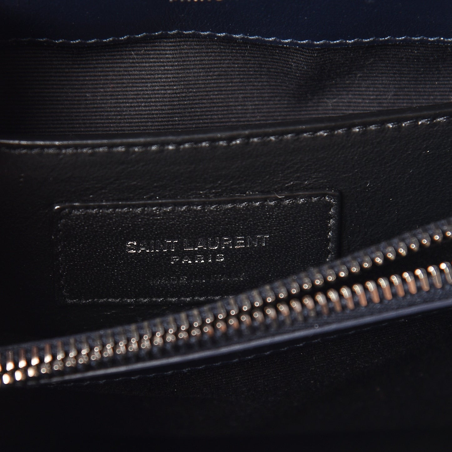 Calfskin Y Quilted Monogram Small Loulou Chain Satchel Denim Blue