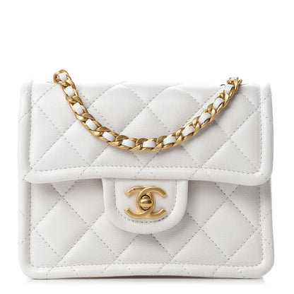 Chanel Caviar Quilted Mini Sweet Classic Flap White 1 of 11