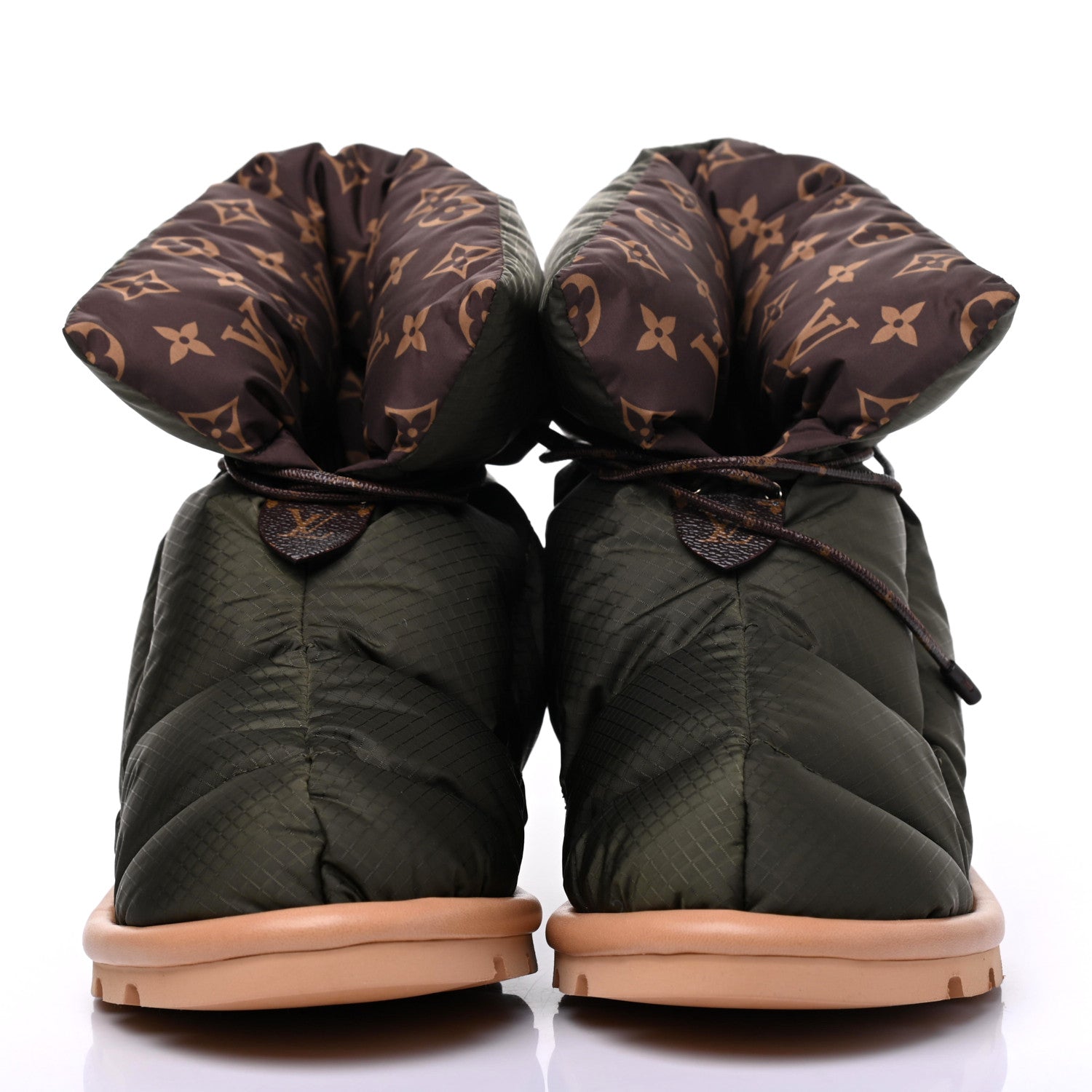 Louis Vuitton Nylon Monogram Pillow Comfort Ankle Boot 39 Khaki 2 of 9