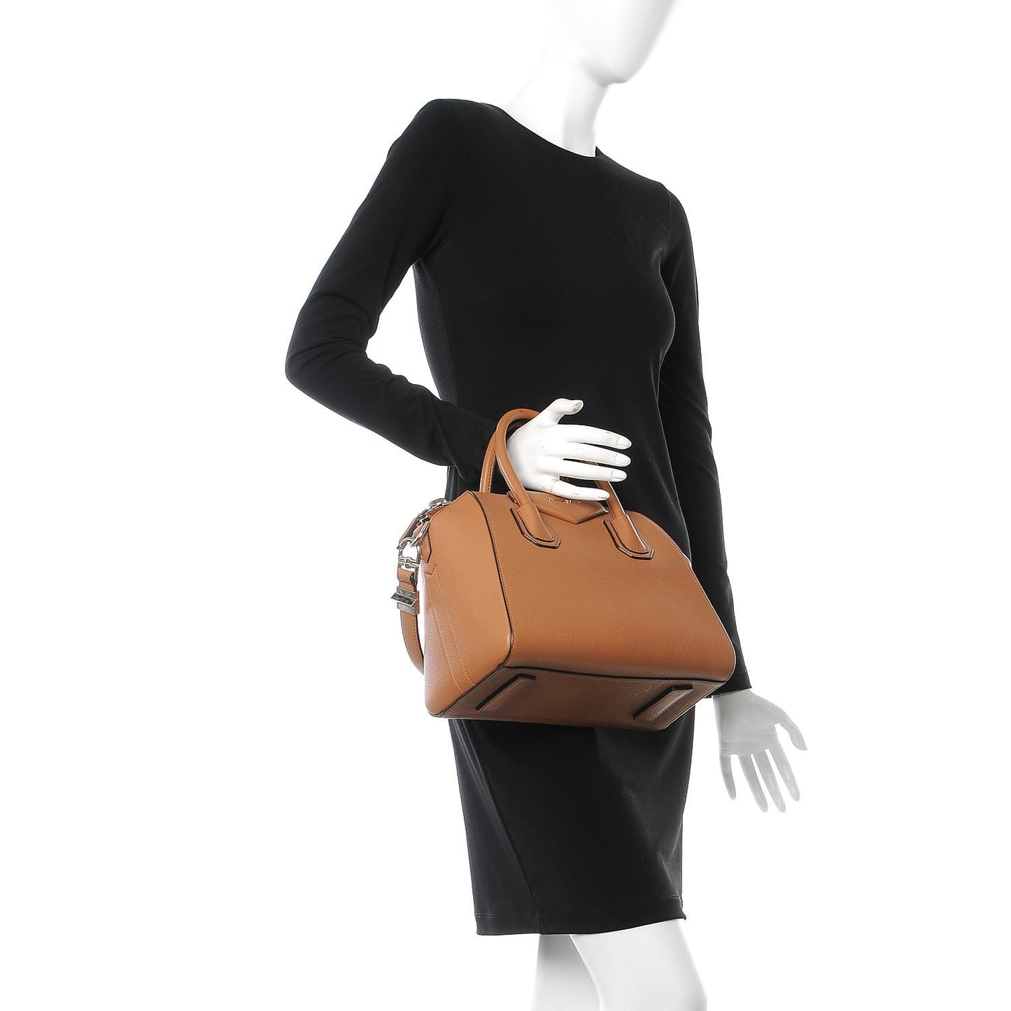 Sugar Goatskin Small Antigona Caramel