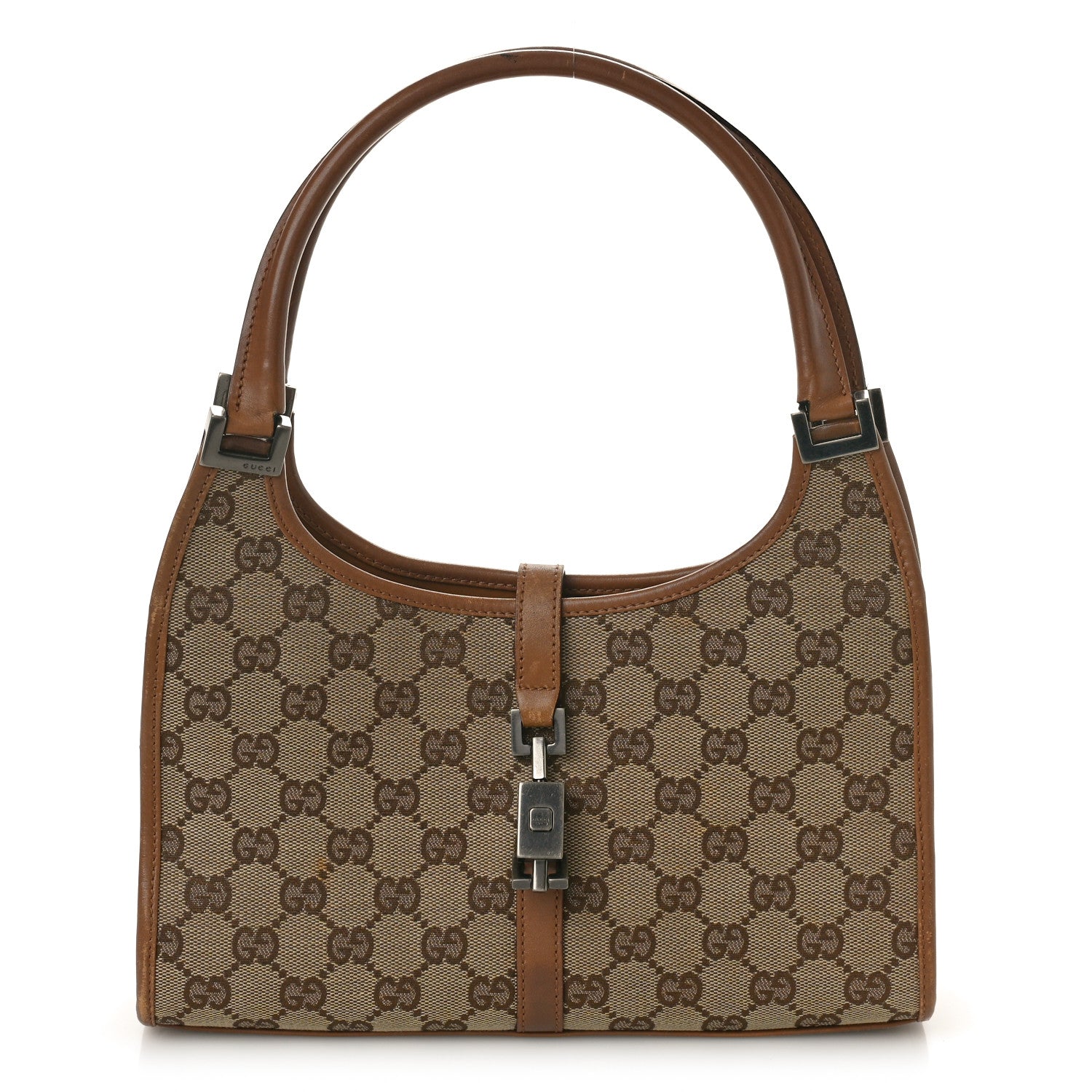 Gucci Monogram Small Bardot Bag Brown 1 of 14