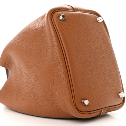 Hermes Taurillon Clemence Picotin Lock 18 PM Gold 9 of 13