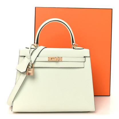 Hermes Epsom Kelly Sellier 25 Vert Peppermint 11 of 11