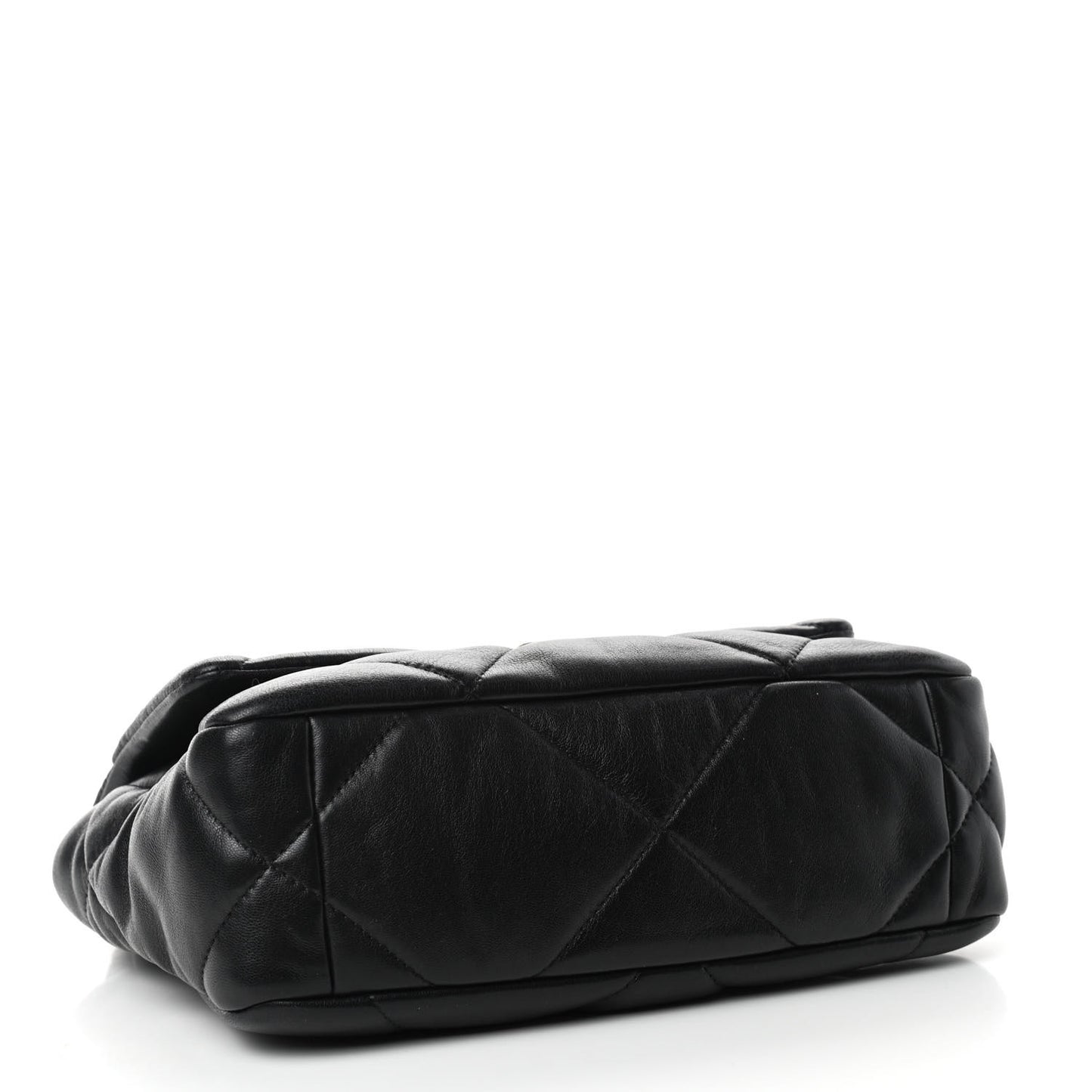 Goatskin Quilted Medium Chanel 19 Flap Black