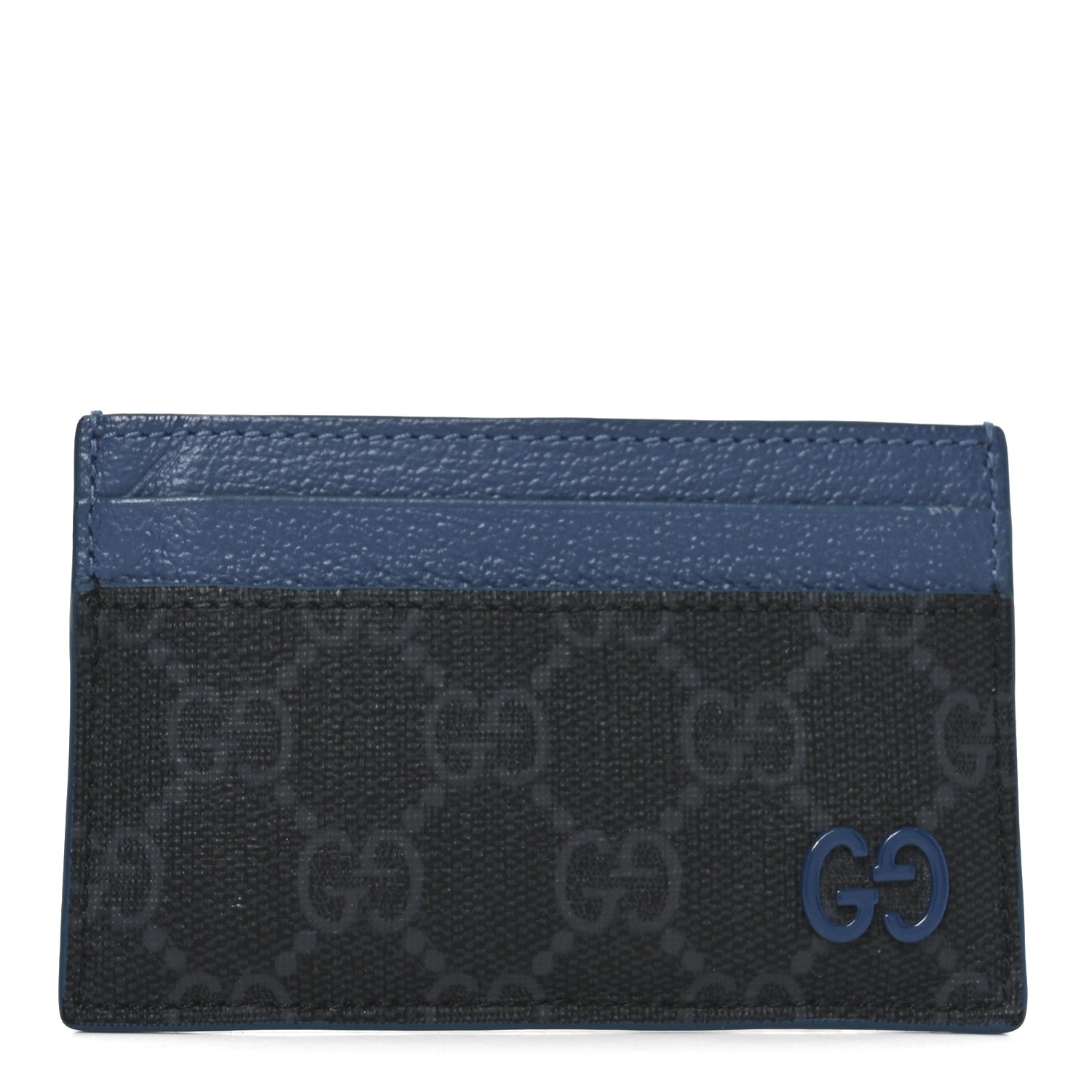 Gucci GG Supreme Monogram Bi-Color Card Holder 1 of 7