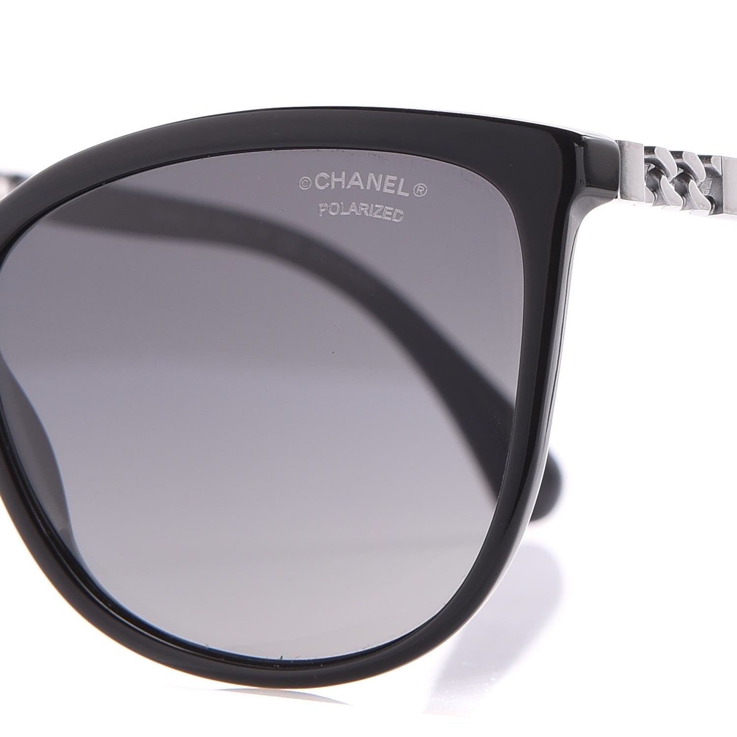 Chanel Chain Polarized Sunglasses 5352-A Black 5 of 9