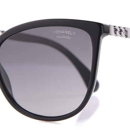 Chanel Chain Polarized Sunglasses 5352-A Black 5 of 9