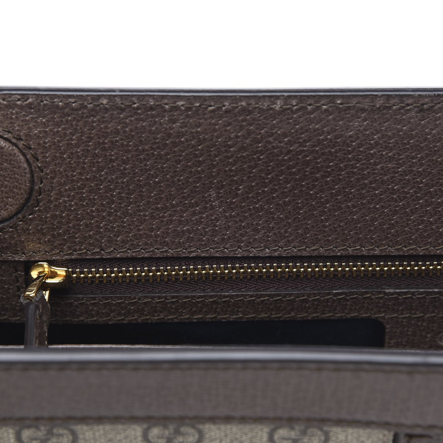 GG Supreme Monogram Web Medium Ophidia Chain Shoulder Bag Brown