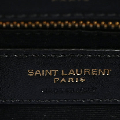 Saint Laurent Calfskin Y Quilted Monogram Toy Loulou Crossbody Bag Black 6 of 10