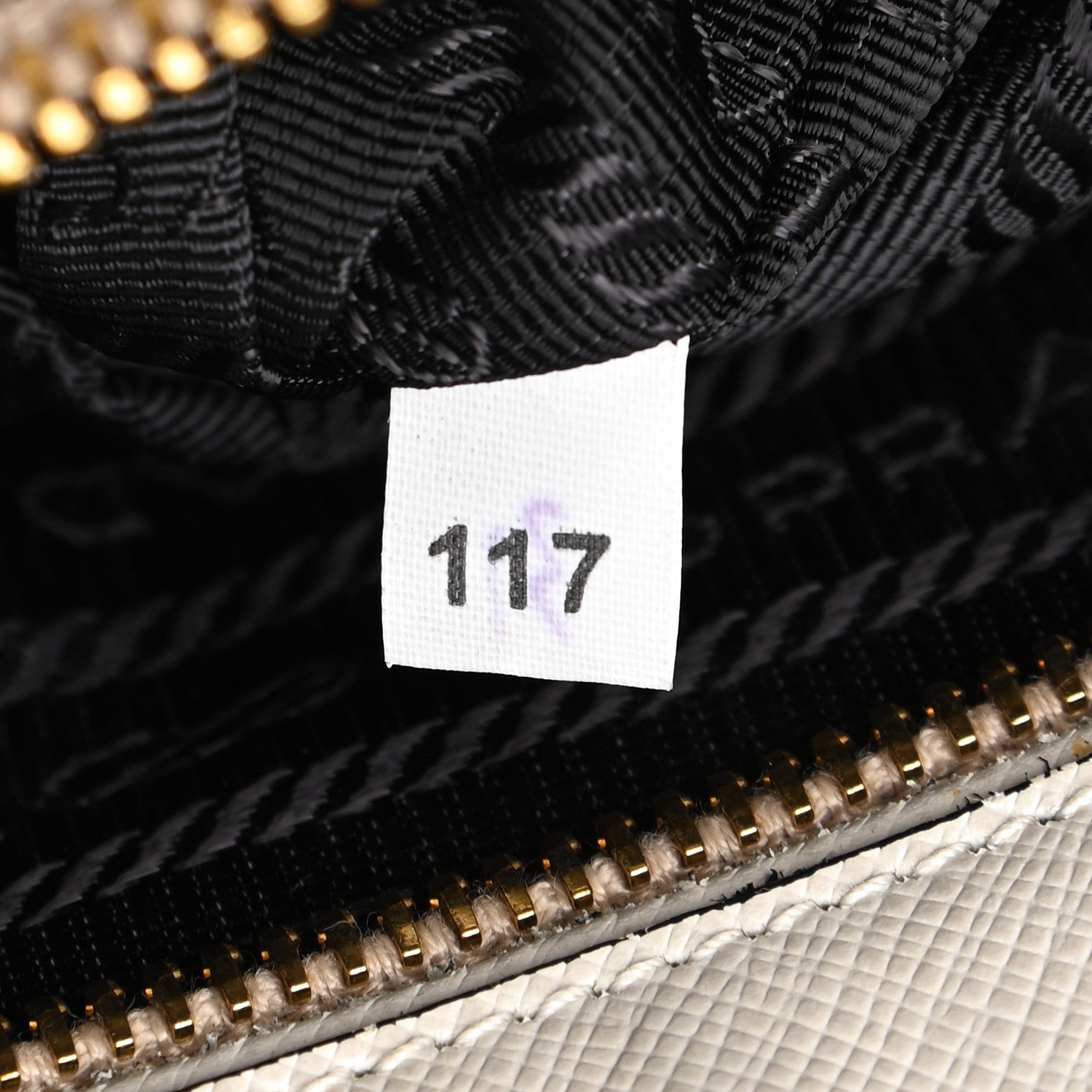 Prada Saffiano Lux Colorblock Medium Galleria Double Zip Tote Black Talco 7 of 11