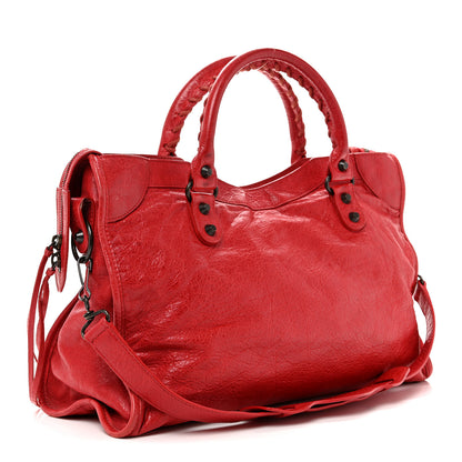 Balenciaga Agneau Classic Hardware City Rouge Coquelicot 4 of 11