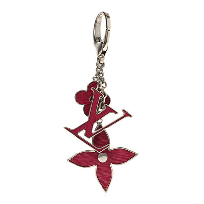 Louis Vuitton Fleur d Epi Bag Charm Fuchsia 1 of 5