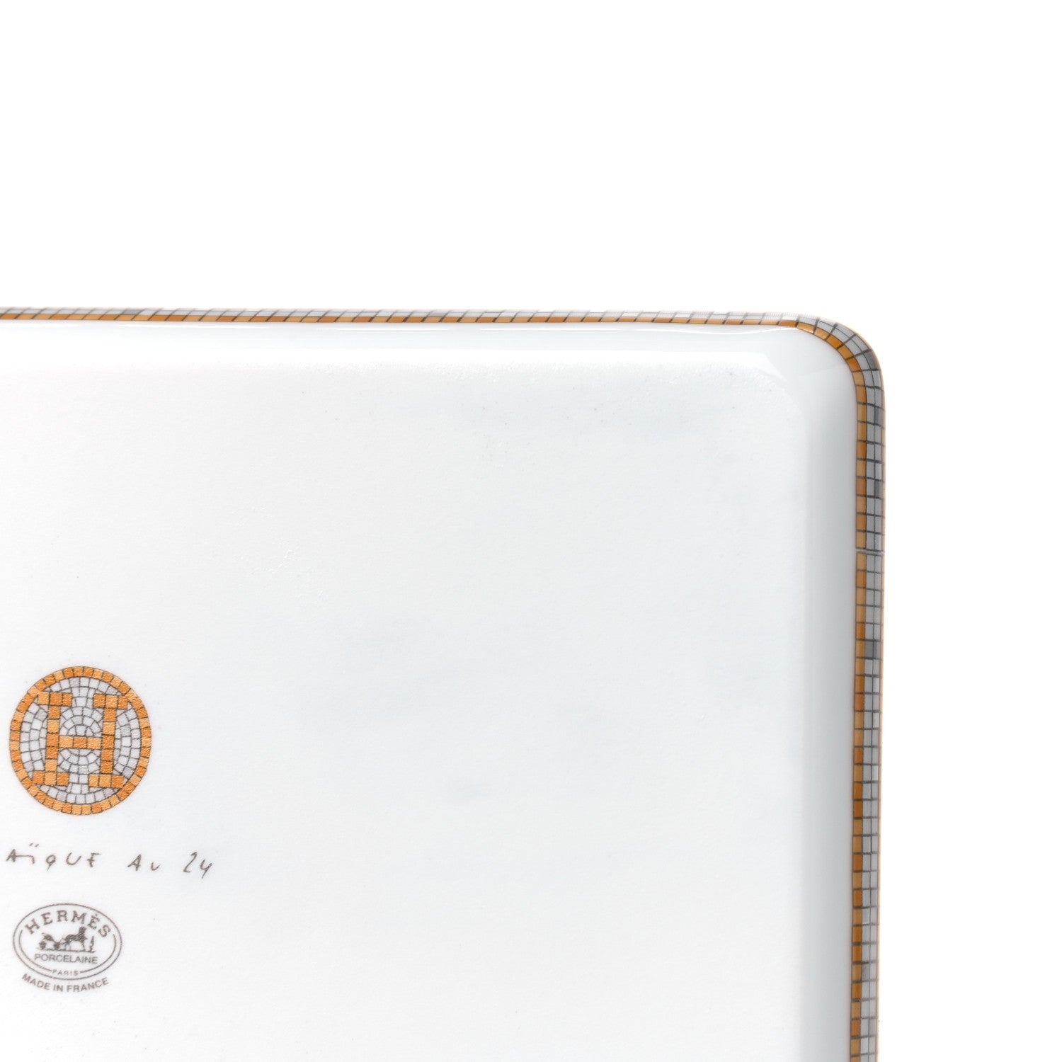 Hermes Porcelain Mosaique au 24 Sushi Plate 5 of 5