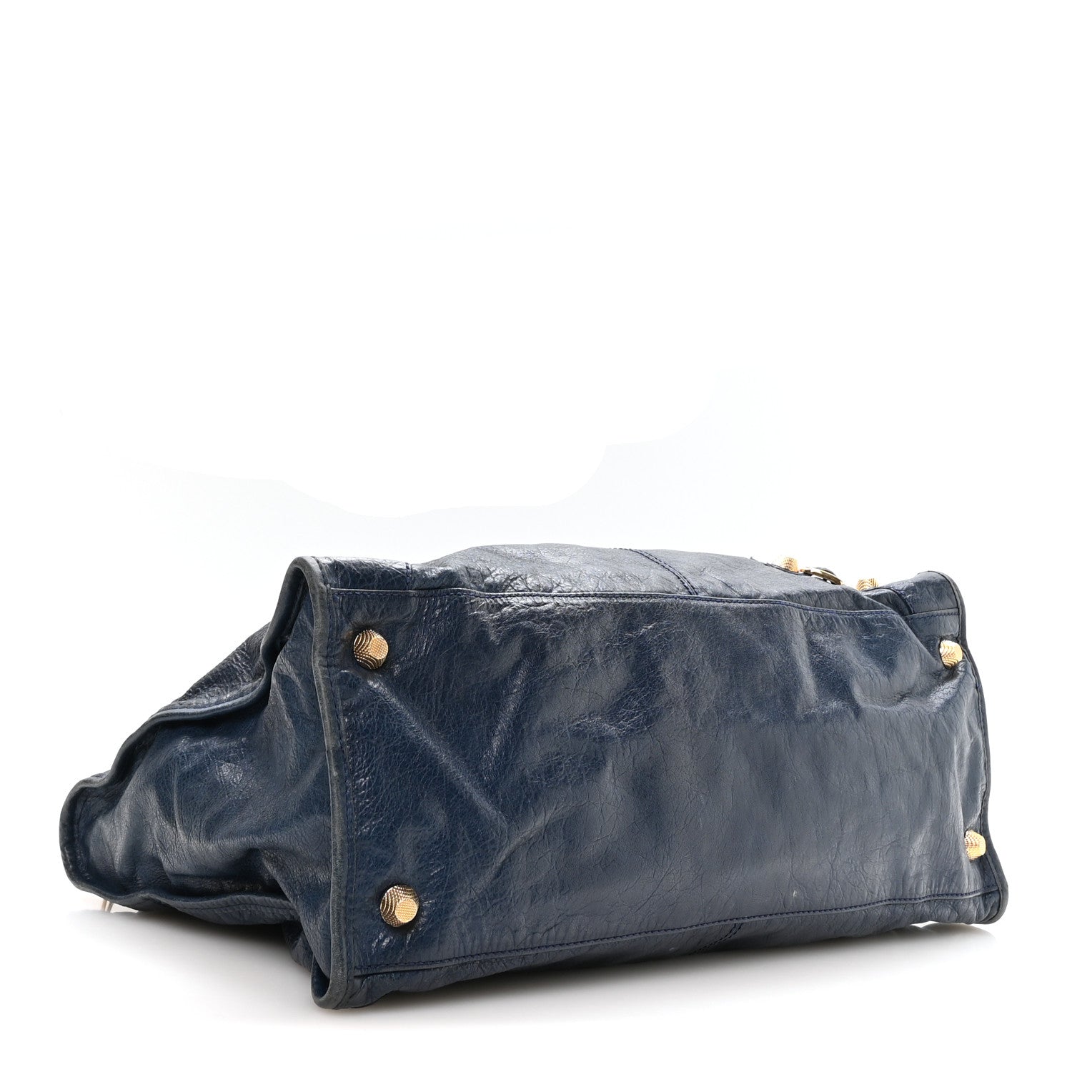Balenciaga Agneau Giant 12 Gold Hardware Work Bleu Mineral 4 of 10