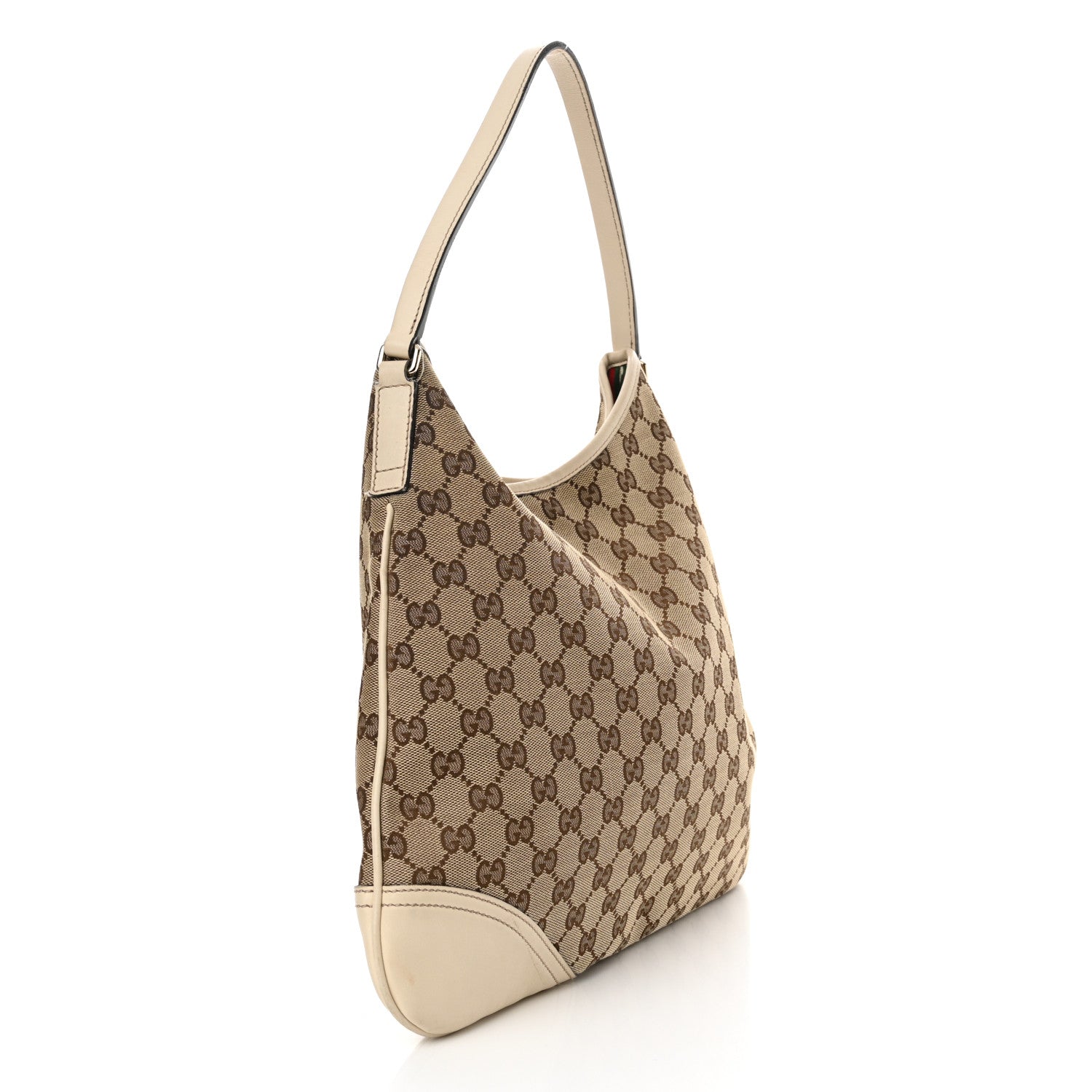 Gucci Monogram Medium New Britt Hobo Off White 3 of 13