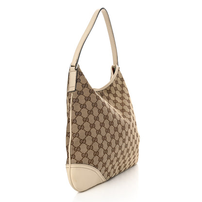 Gucci Monogram Medium New Britt Hobo Off White 3 of 13