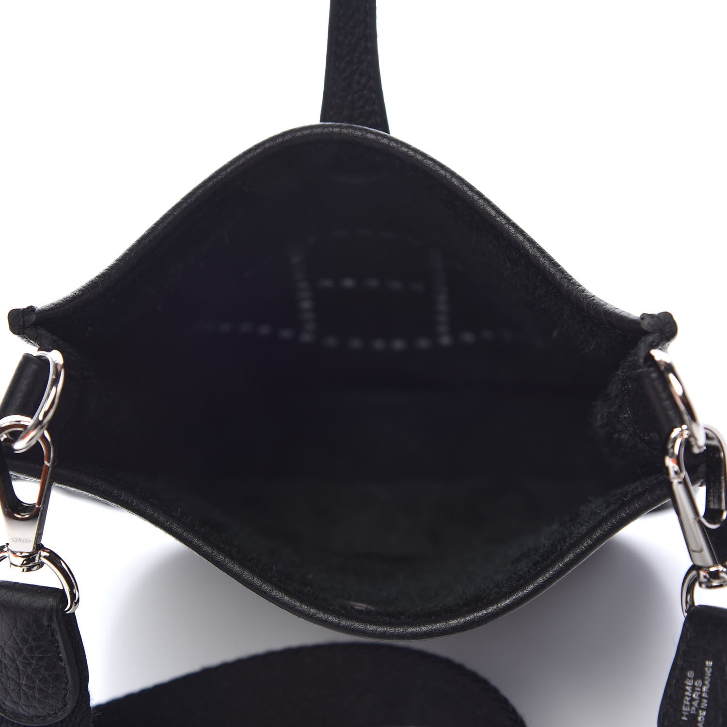 Hermes Taurillon Clemence Evelyne TPM Black 5 of 11