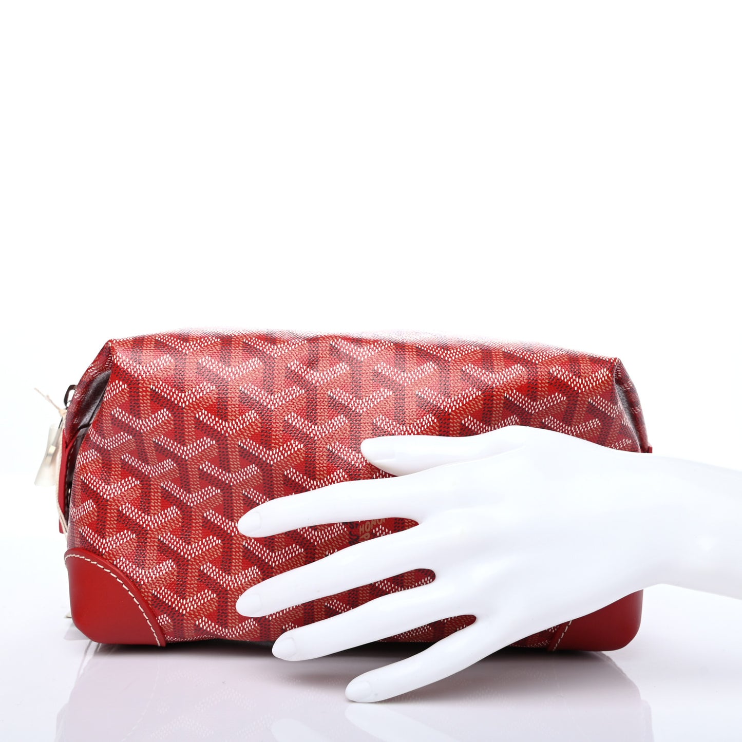 Goyardine Boeing 25 Trousse de Toilette Red