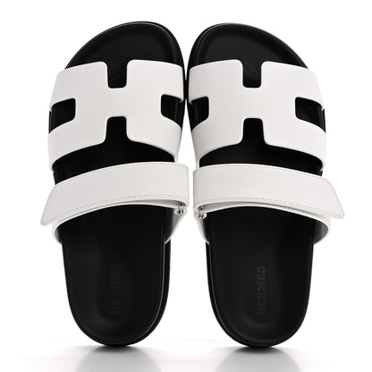 Chanel Calfskin Womens Chypre Sandals 37 White 2 of 10