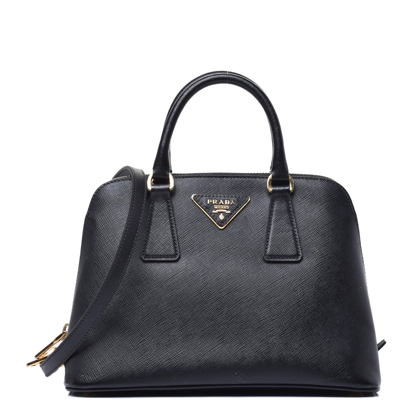 Saffiano Lux Small Promenade Tote Black