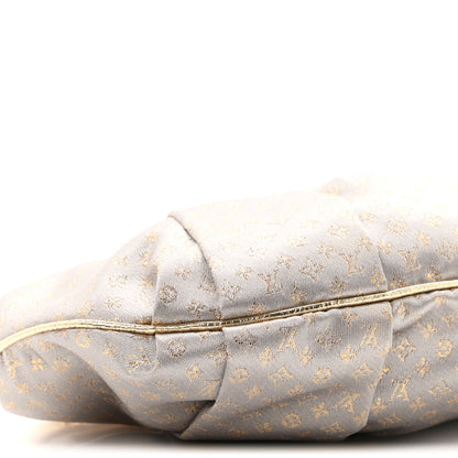 Louis Vuitton Satin Monogram Aumoniere Clutch Silver 8 of 10