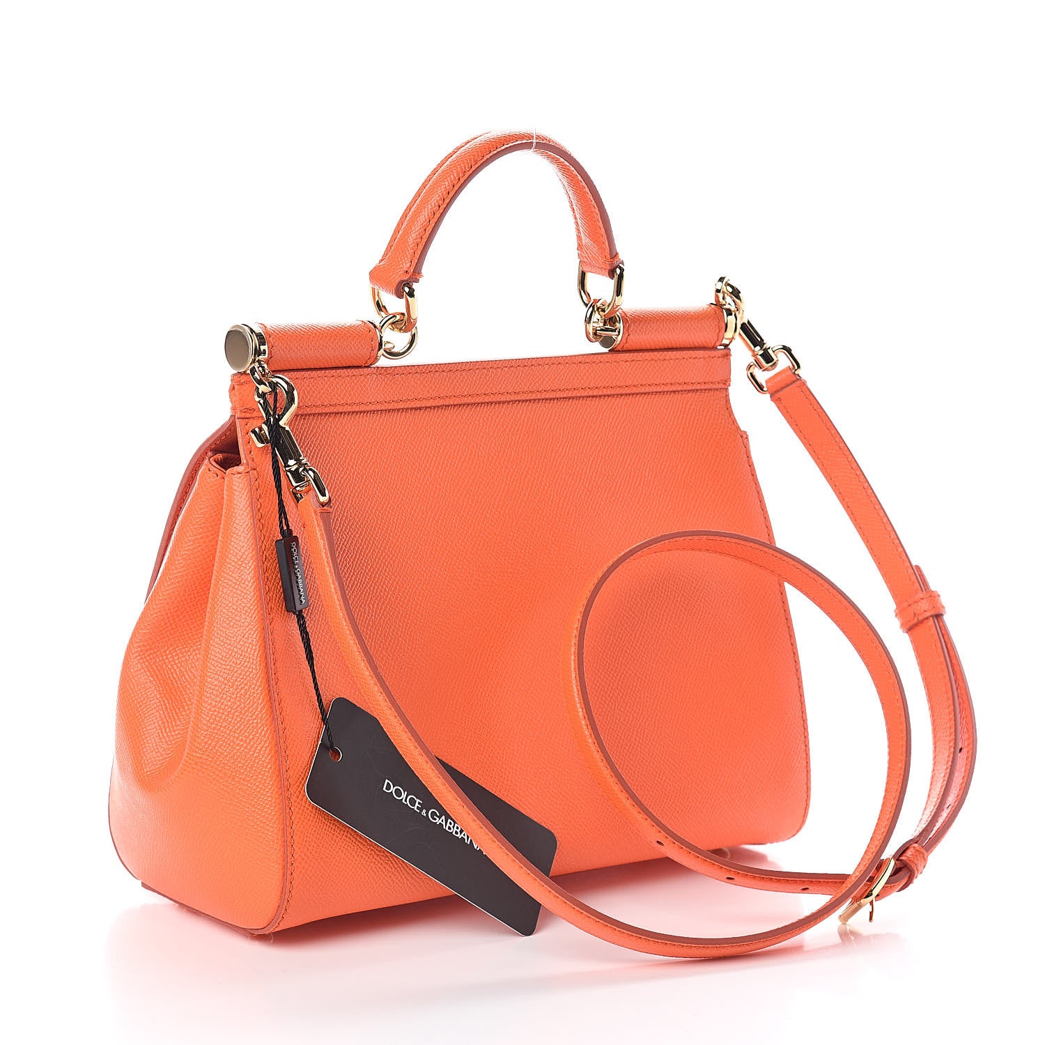 Dolce & Gabbana Dauphine Medium Miss Sicily Satchel Mandarino 3 of 8
