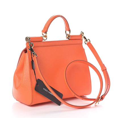 Dolce & Gabbana Dauphine Medium Miss Sicily Satchel Mandarino 3 of 8