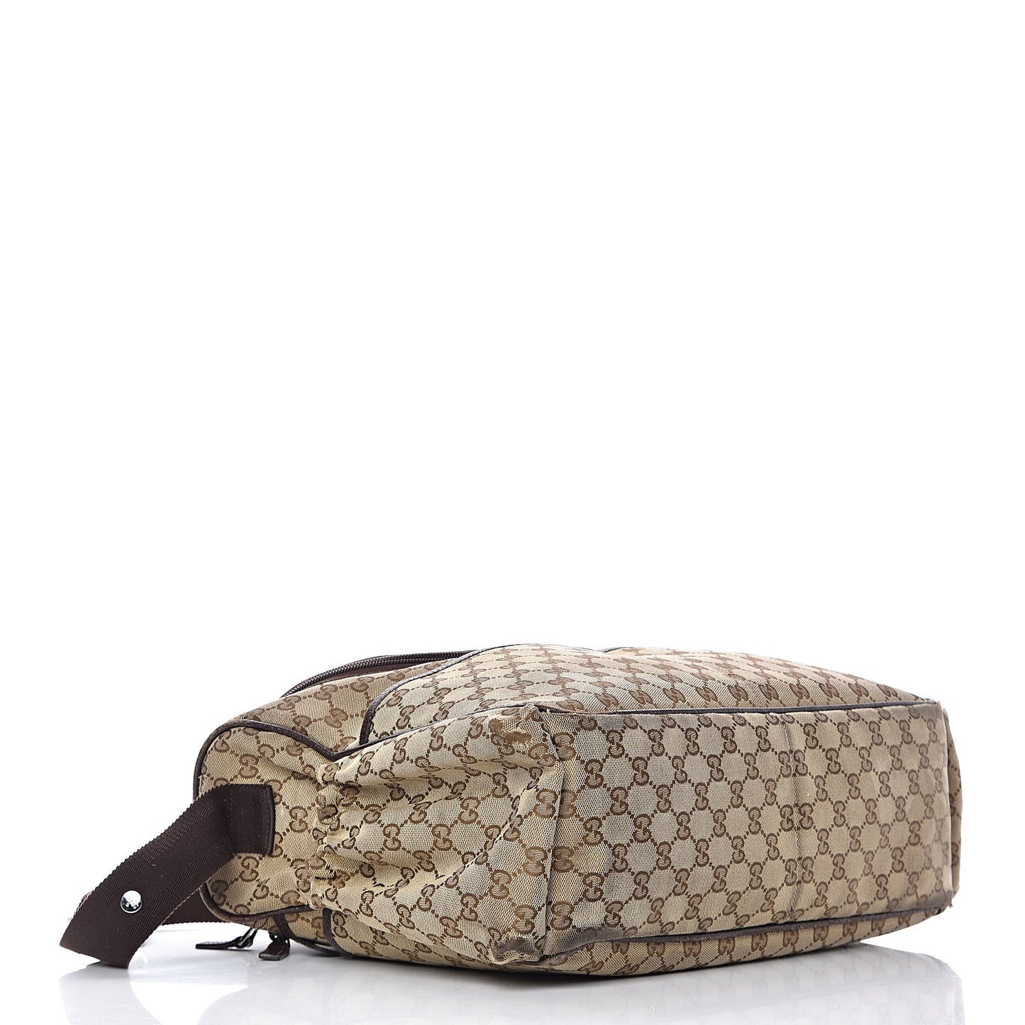 Monogram Natural Pigskin Large Diaper Bag Beige Ebony Cocoa Dark Chocolate