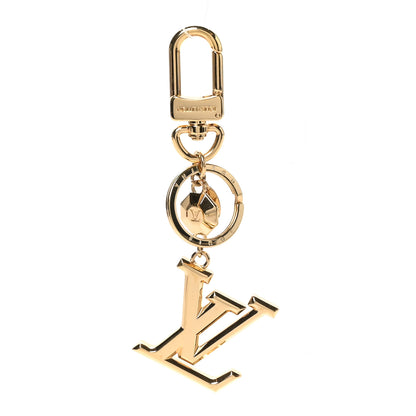 Louis Vuitton LV Facettes Bag Charm Key Holder Gold 1 of 4