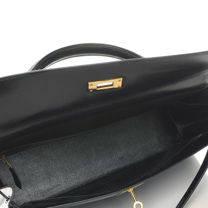 Hermes Box Kelly Retourne 32 Black 5 of 7