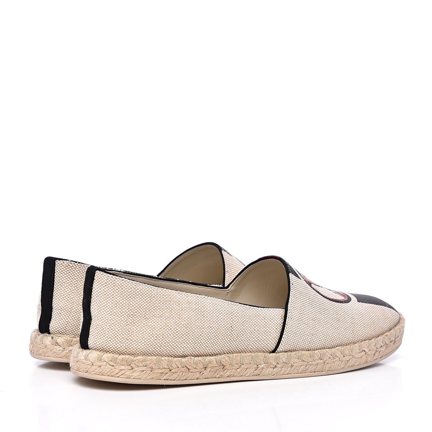 Canvas Postcard Espadrille Flats 39 Ecru