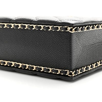 Chanel Caviar Quilted Evening Box Bag Black 9 of 9