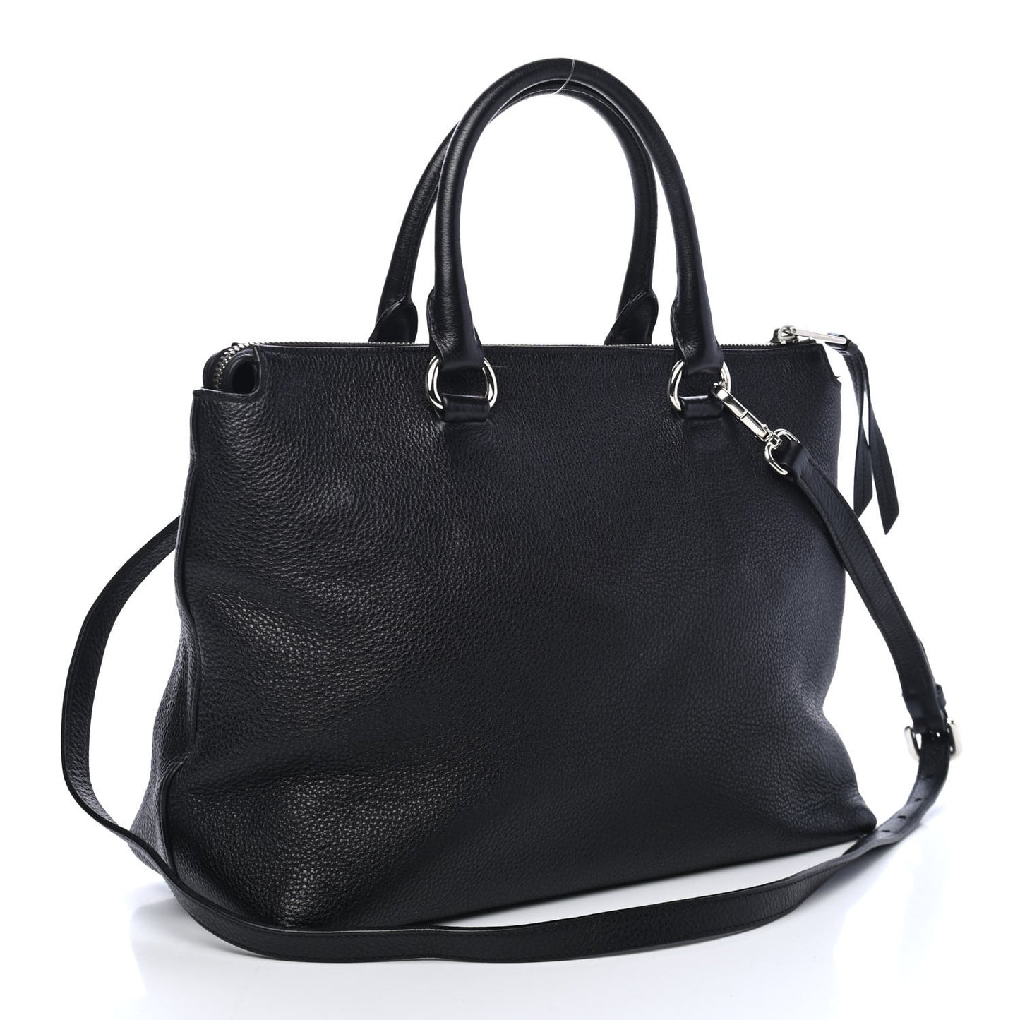 Vitello Daino Tote Black