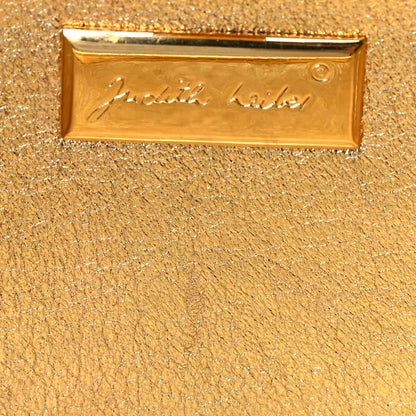 Judith Leiber Swarovski Crystal Minaudiere Clutch Gold 6 of 8